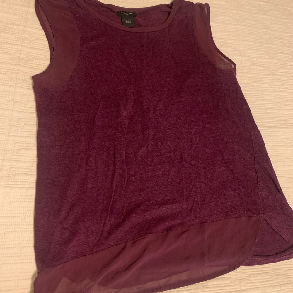 Purple Sleeveless Top